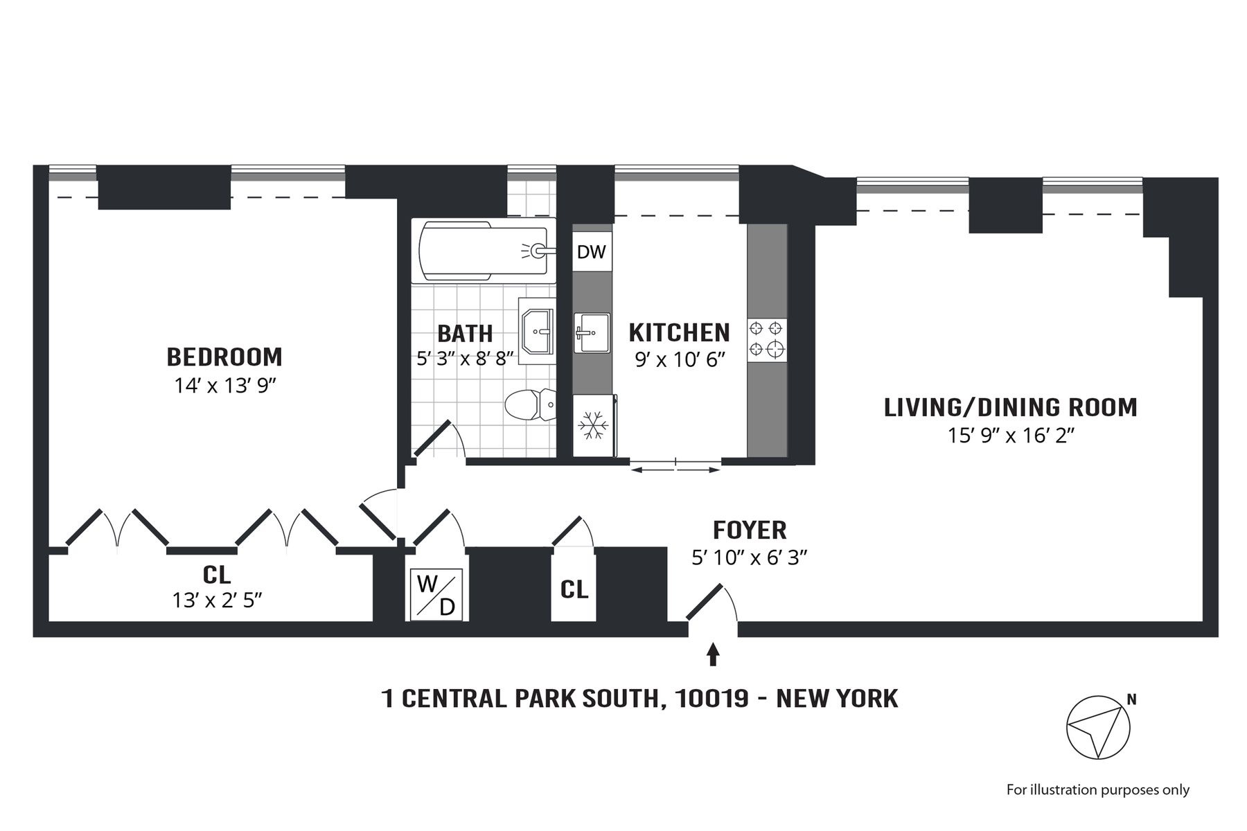 1 Central Park South, 1710, New York, NY 10019