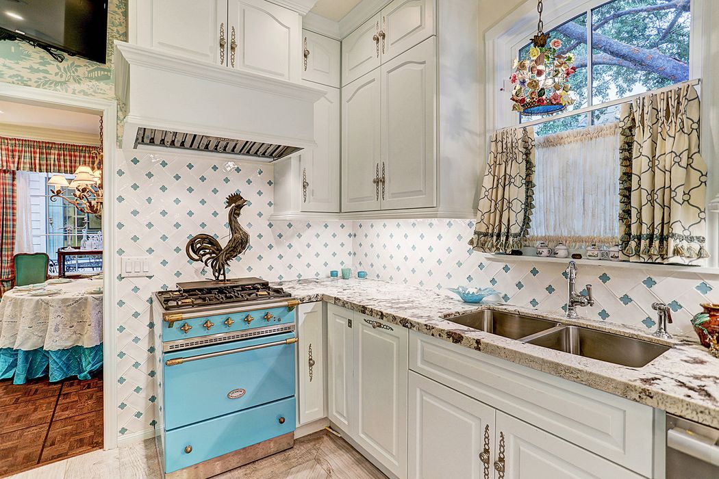 2111 Fulham Court Houston Tx 77063 Martha Turner Sotheby S Lacanche Gas Range With Industrial Exhaust Fan Beautiful Hardware On Custom Cabinets